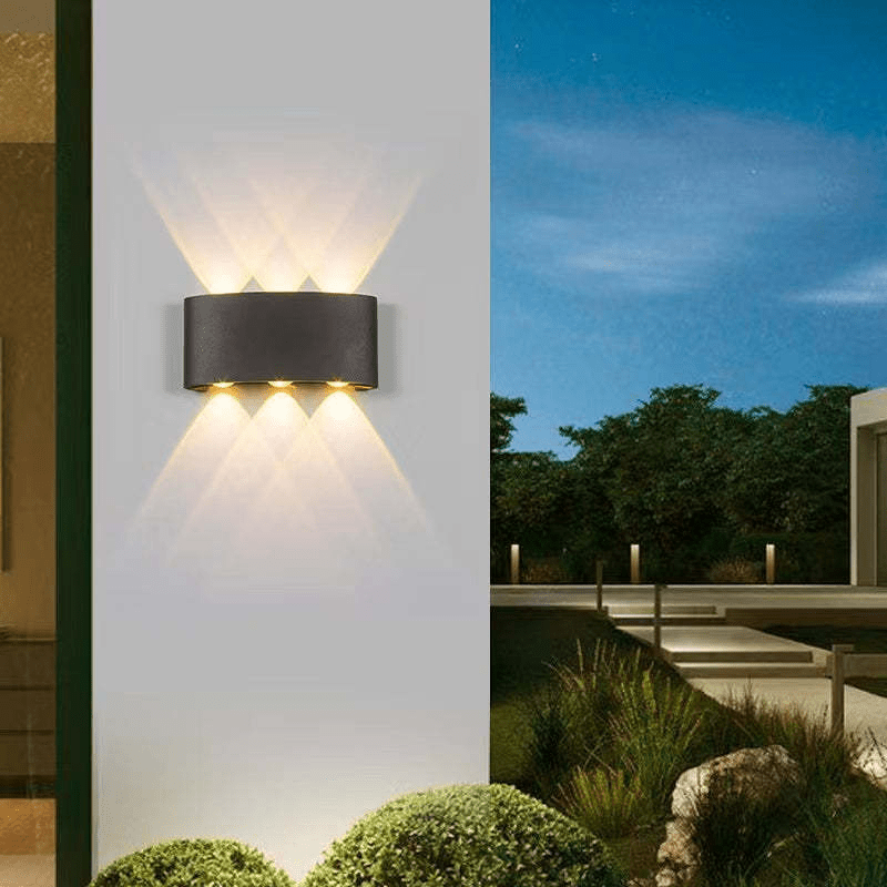 Buiten waterdicht aluminium LED wandlamp - Stralend thuis Amsterdam