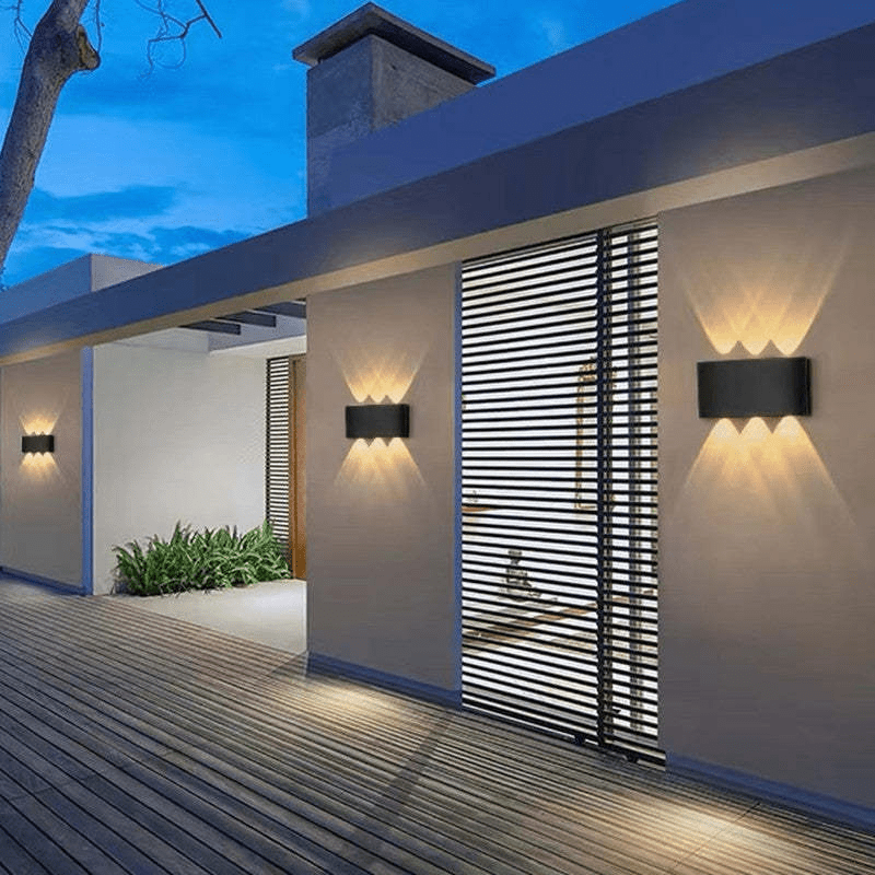 Buiten waterdicht aluminium LED wandlamp - Stralend thuis Amsterdam