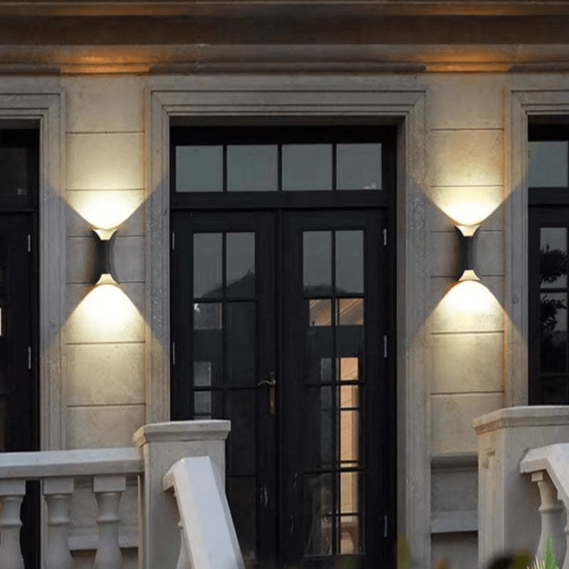 Buiten Waterdichte LED Aluminium Wandlamp - Stralend thuis Amsterdam