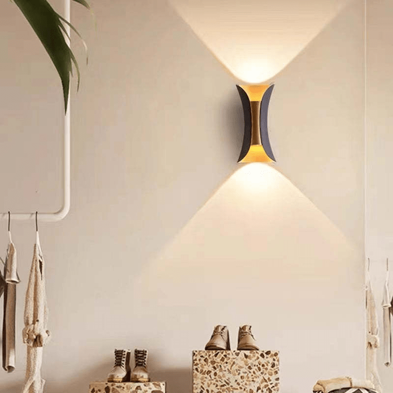 Buiten Waterdichte LED Aluminium Wandlamp - Stralend thuis Amsterdam