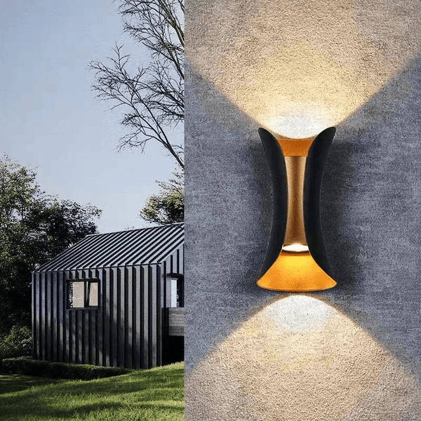 Buiten Waterdichte LED Aluminium Wandlamp - Stralend thuis Amsterdam