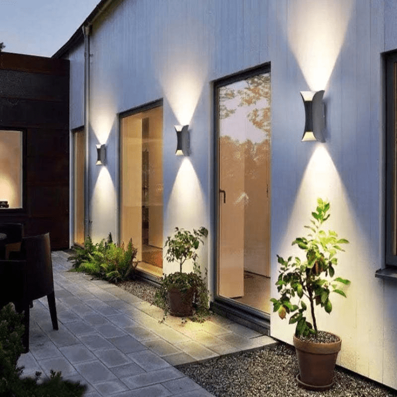 Buiten Waterdichte LED Aluminium Wandlamp - Stralend thuis Amsterdam