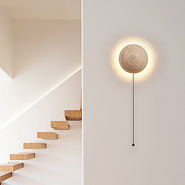 Wandlamp in Scandinavische crèmestijl