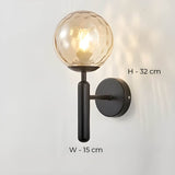 Clair Wandlamp van bewerkt glas - Stralend thuis Amsterdam