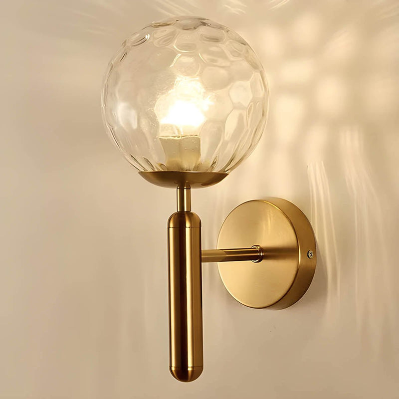 Clair Wandlamp van bewerkt glas - Stralend thuis Amsterdam