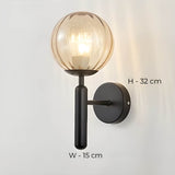 Clair Wandlamp van bewerkt glas - Stralend thuis Amsterdam