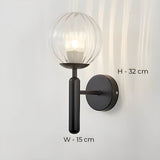 Clair Wandlamp van bewerkt glas - Stralend thuis Amsterdam