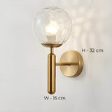 Clair Wandlamp van bewerkt glas - Stralend thuis Amsterdam