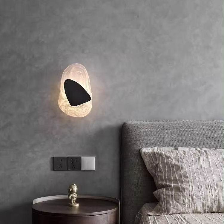 Industrieel Vintage Modern Edison Wandlamp Schans E27 Muurlamp met Messing Lamphouder Omhoog & Omlaag Verlichting Glas Lampenkap voor Slaapkamer Loft