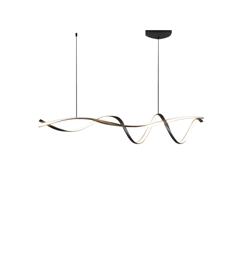 Creatieve Zwarte Moderne Led Hanglamp - Stralend thuis Amsterdam