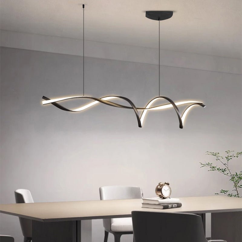 Creatieve Zwarte Moderne Led Hanglamp - Stralend thuis Amsterdam