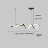 Creatieve Zwarte Moderne Led Hanglamp - Stralend thuis Amsterdam