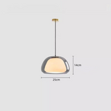 Moderne melkglas gelei hanglamp