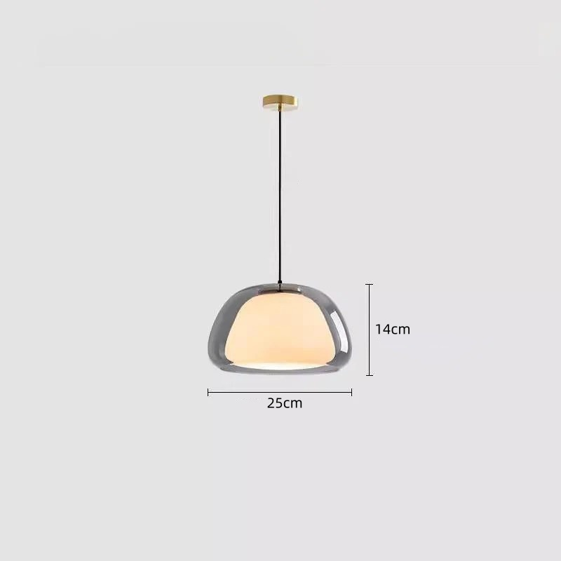 Moderne melkglas gelei hanglamp