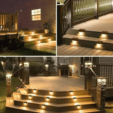 Draadloze LED wandlampen op zonne - energie - Creëer de perfecte sfeer in je tuin! - Stralend thuis Amsterdam
