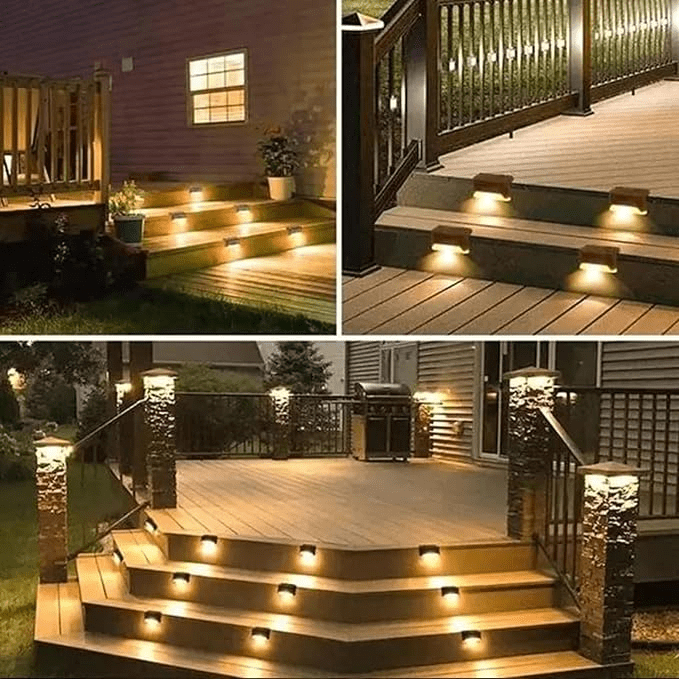Draadloze LED wandlampen op zonne - energie - Creëer de perfecte sfeer in je tuin! - Stralend thuis Amsterdam