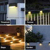Draadloze LED wandlampen op zonne - energie - Creëer de perfecte sfeer in je tuin! - Stralend thuis Amsterdam