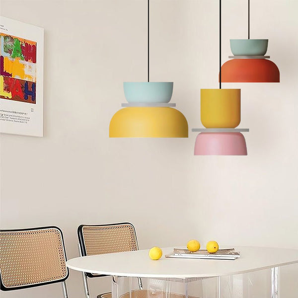 Dulcy Kleurblok Scandinavische Hanglamp - Stralend thuis Amsterdam