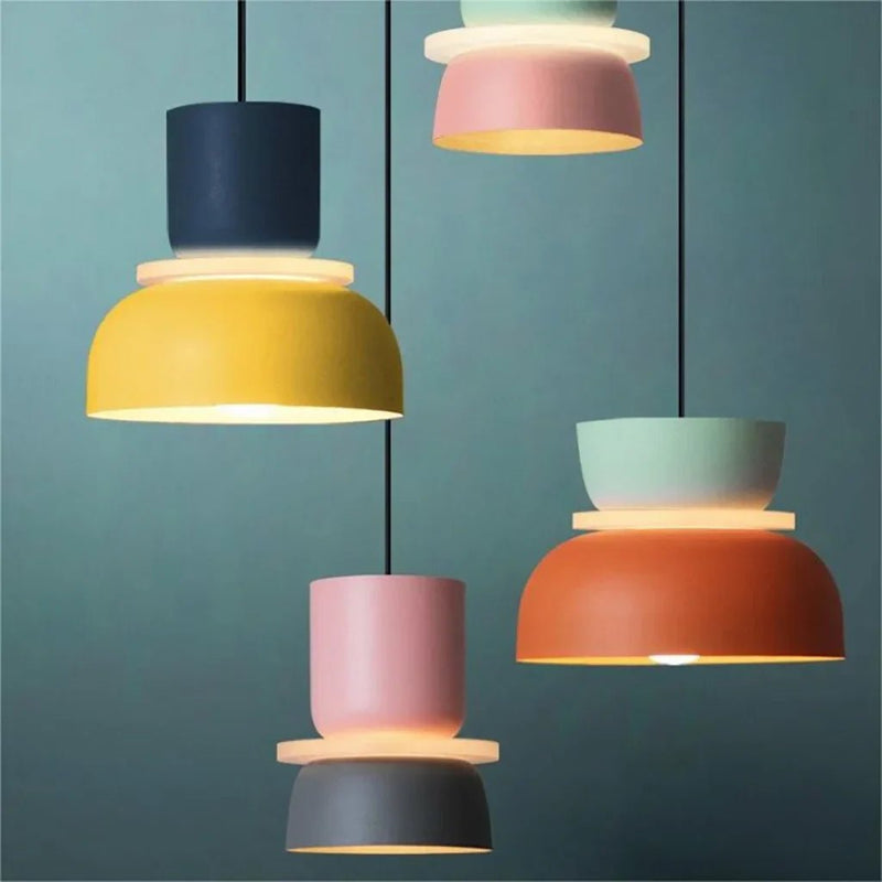 Dulcy Kleurblok Scandinavische Hanglamp - Stralend thuis Amsterdam