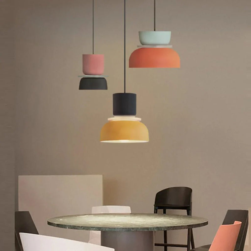 Dulcy Kleurblok Scandinavische Hanglamp - Stralend thuis Amsterdam