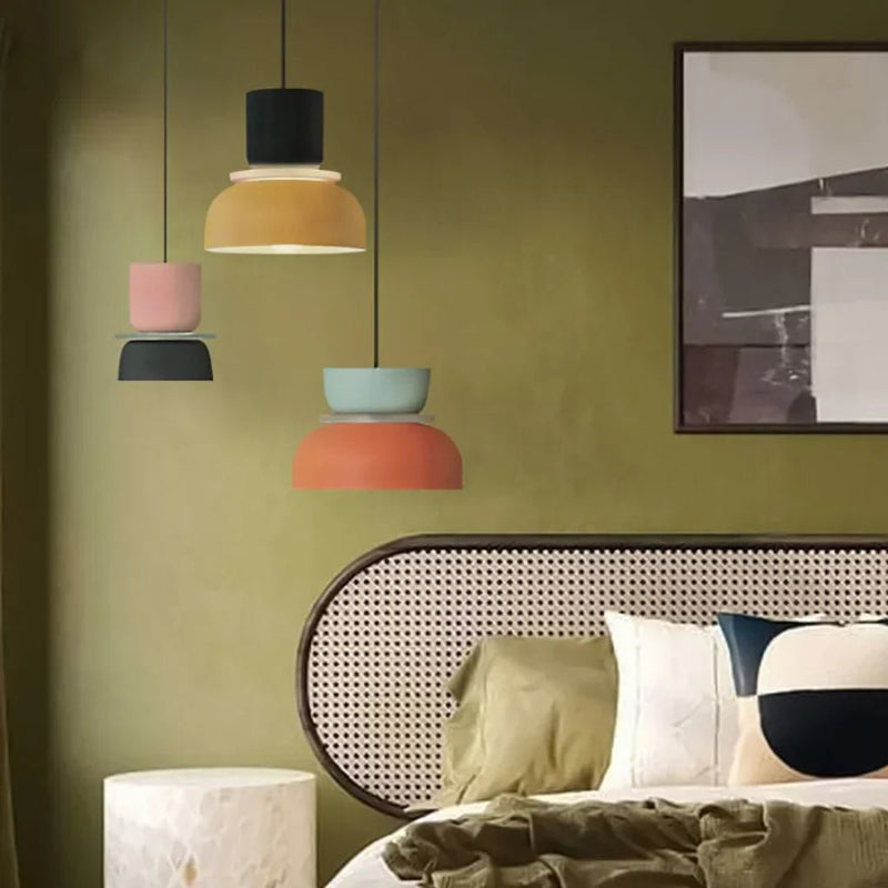 Dulcy Kleurblok Scandinavische Hanglamp - Stralend thuis Amsterdam