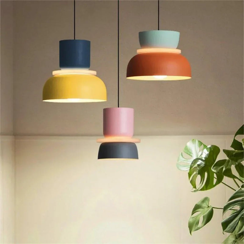 Dulcy Kleurblok Scandinavische Hanglamp - Stralend thuis Amsterdam