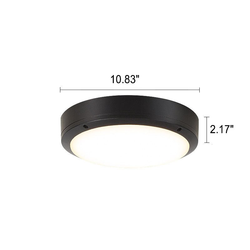 Eenvoudige buiten waterdichte aluminium ronde LED inbouw plafondlamp - Stralend thuis Amsterdam