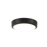 Eenvoudige buiten waterdichte aluminium ronde LED inbouw plafondlamp - Stralend thuis Amsterdam