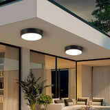 Eenvoudige buiten waterdichte aluminium ronde LED inbouw plafondlamp - Stralend thuis Amsterdam