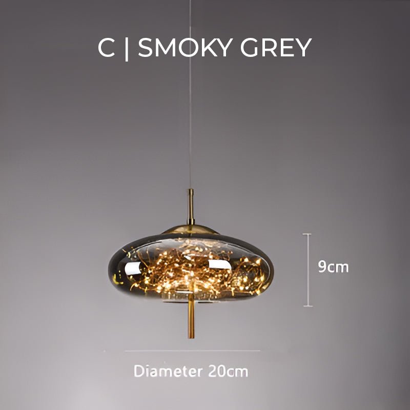Essence | Exquisite Bruin Glas Hanglamp - Stralend thuis Amsterdam