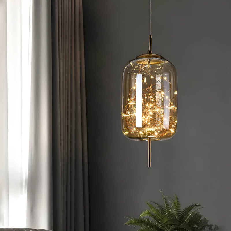 Essence | Exquisite Bruin Glas Hanglamp - Stralend thuis Amsterdam