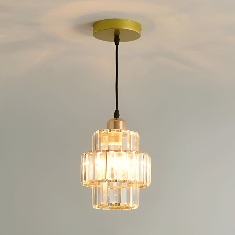 Fernando - Ronde Gelaagde Kristallen Hanglamp - Stralend thuis Amsterdam