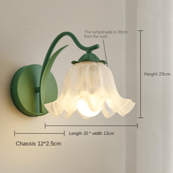 Franse Retro Tuin Bloem Wandlamp - Stralend thuis Amsterdam