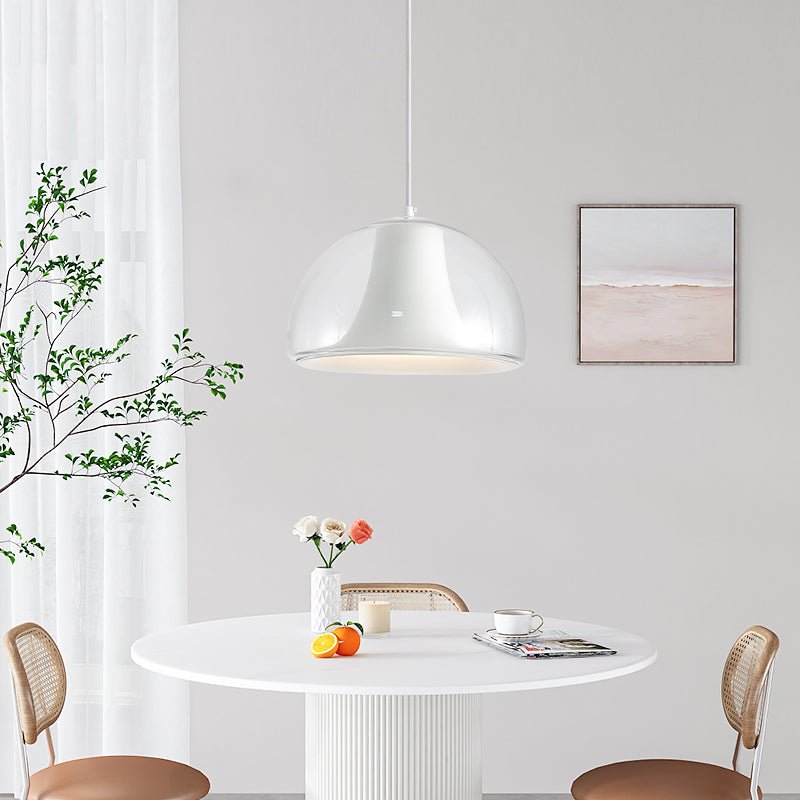 Halfronde kwallen glazen hanglamp - Stralend thuis Amsterdam