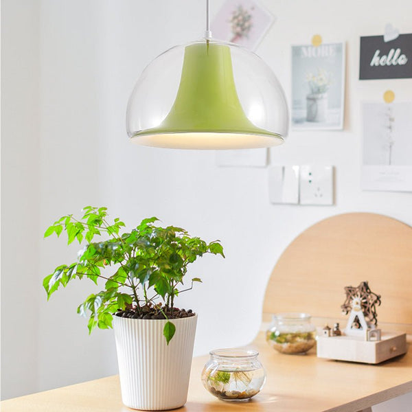 Halfronde kwallen glazen hanglamp - Stralend thuis Amsterdam