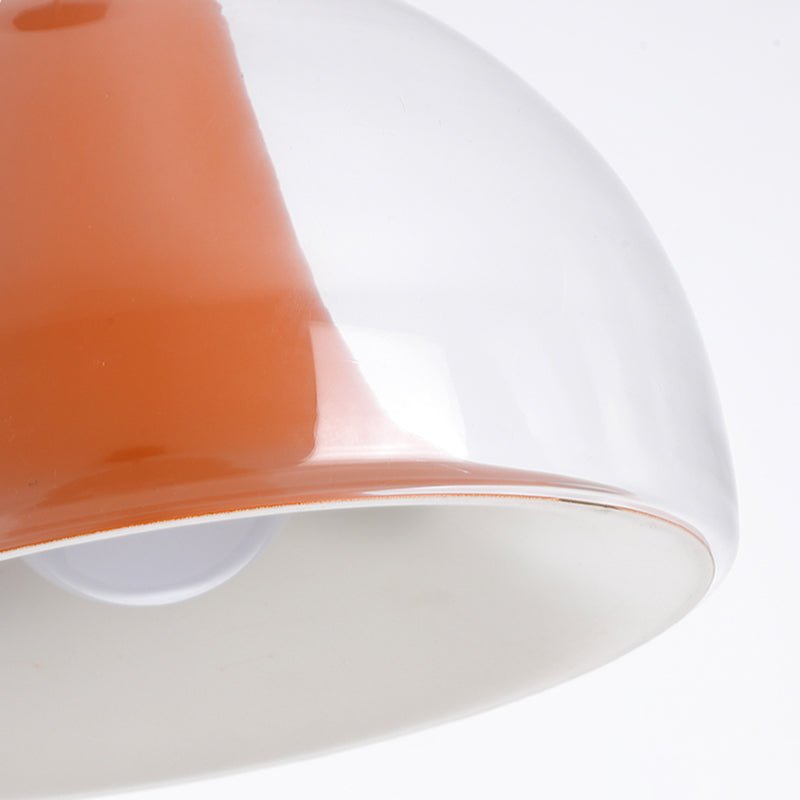 Halfronde kwallen glazen hanglamp - Stralend thuis Amsterdam