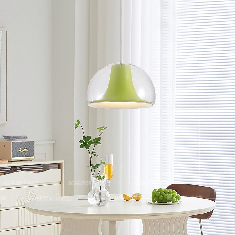 Halfronde kwallen glazen hanglamp - Stralend thuis Amsterdam