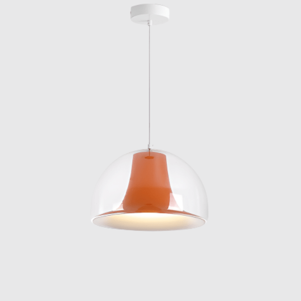 Halfronde kwallen glazen hanglamp - Stralend thuis Amsterdam