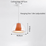 Halfronde kwallen glazen hanglamp - Stralend thuis Amsterdam