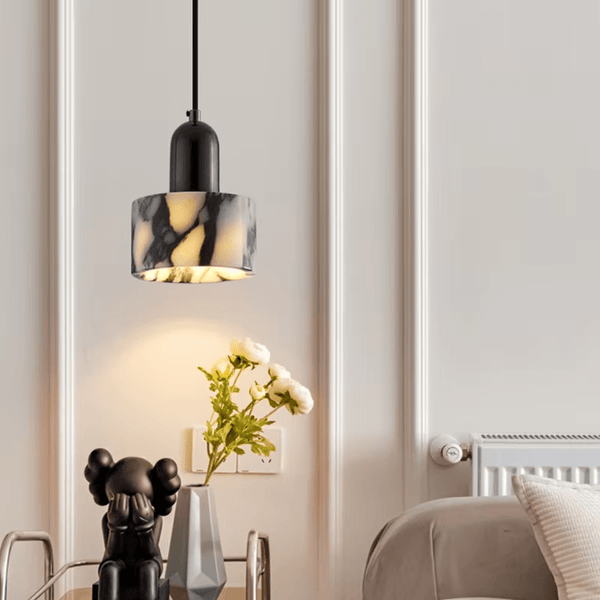 Hanglamp zwart marmer - Stralend thuis Amsterdam