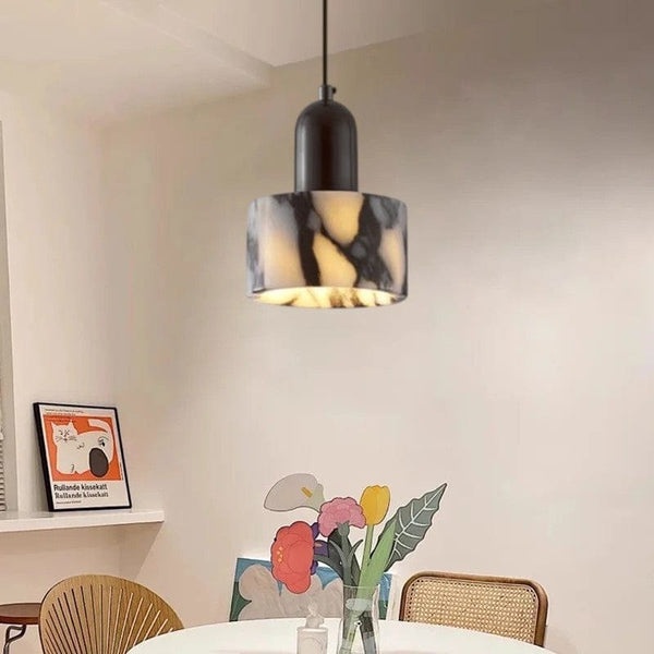 Hanglamp zwart marmer - Stralend thuis Amsterdam