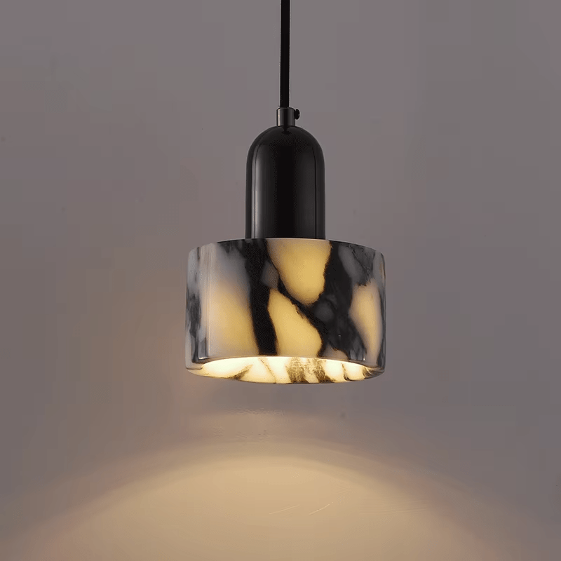 Hanglamp zwart marmer - Stralend thuis Amsterdam