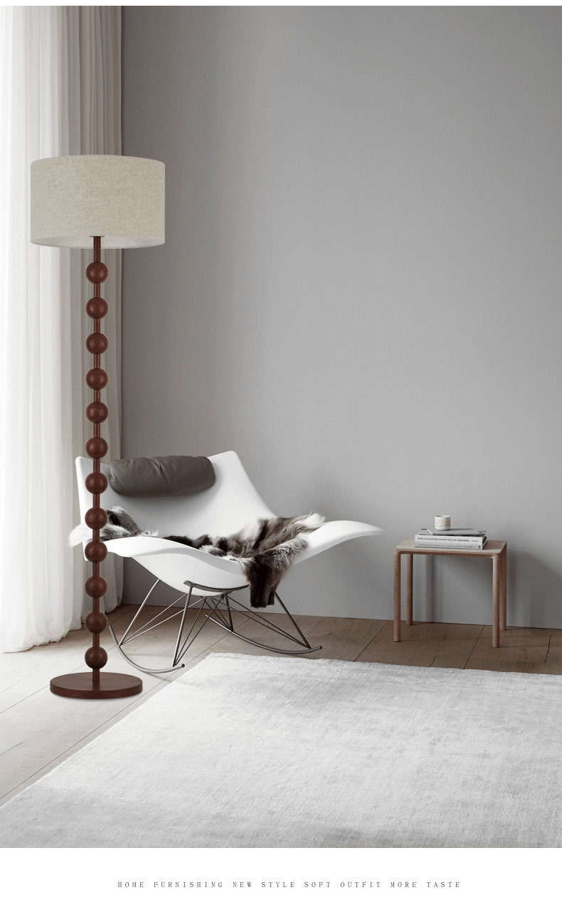 Japandi houten vloerlamp - Stralend thuis Amsterdam