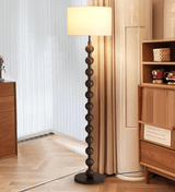 Japandi houten vloerlamp - Stralend thuis Amsterdam