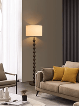 Japandi houten vloerlamp - Stralend thuis Amsterdam