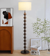Japandi houten vloerlamp - Stralend thuis Amsterdam