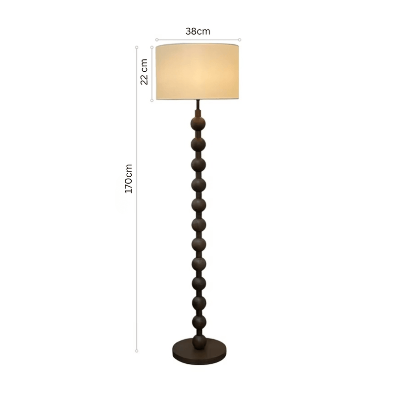 Japandi houten vloerlamp - Stralend thuis Amsterdam