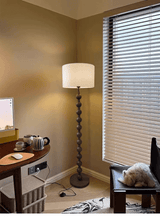Japandi houten vloerlamp - Stralend thuis Amsterdam