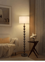 Japandi houten vloerlamp - Stralend thuis Amsterdam