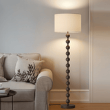 Japandi houten vloerlamp - Stralend thuis Amsterdam